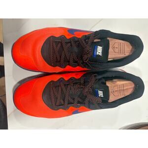 Nike Metcon 2 Flywire sport cross-training shoe bright orange, black Sz 11 GUC